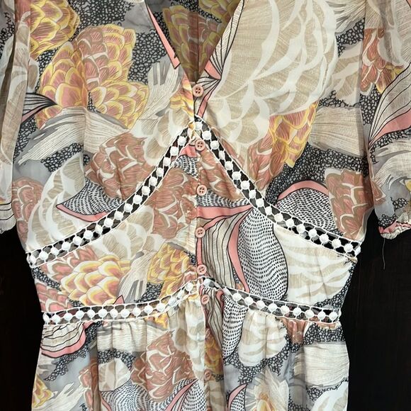 Molly Bracken A-Line Puff Sleeve Dress - Picture 4 of 6